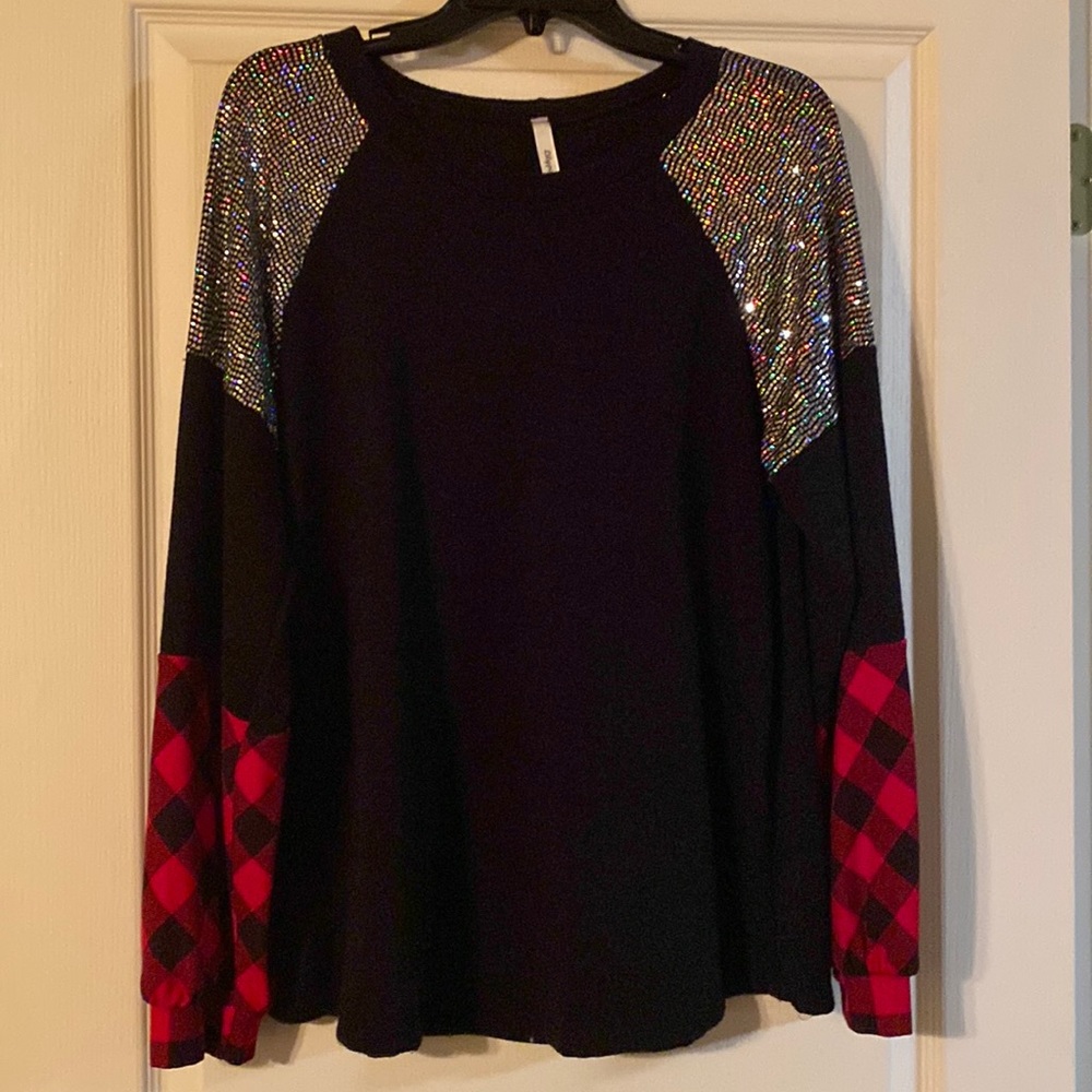 Blingy pullover top